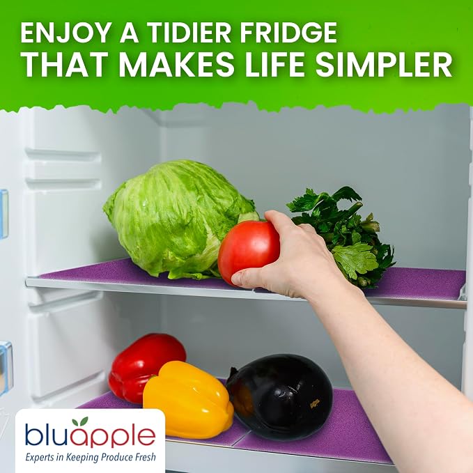Bluapple FreshMats, Refrigerator Liner, Fridge Drawer Mats, Crisper Life - Image 6