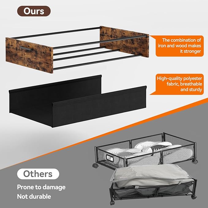 FOUCSSOMEI Under Bed Storage - Image 5