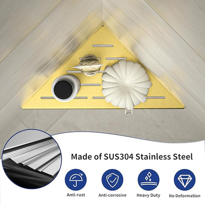 Corner Shower Shelf, 304 Stainless Steel Bathroom Shelf - Image 6