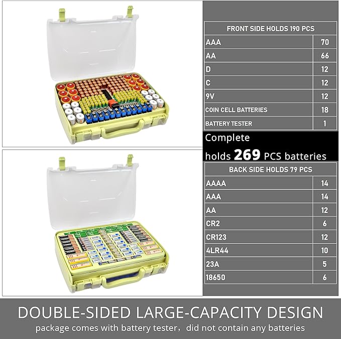 Battery Organizer Storage Holder Box Case - Image 3