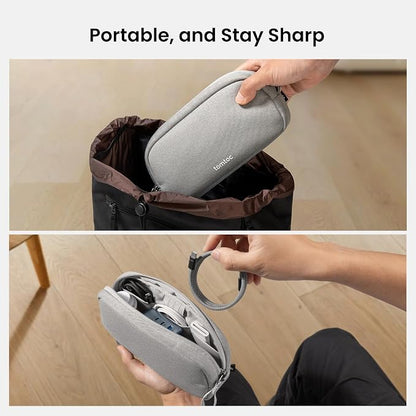 tomtoc Electronics Organizer Travel Case, Water Resistant Travel Bag Cable - Image 10