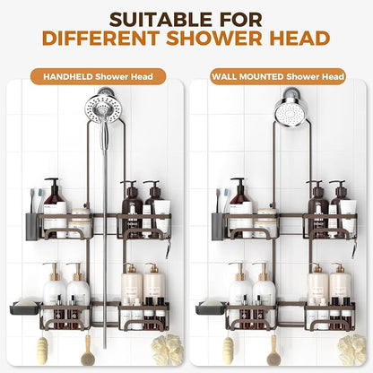 REINHARDT Shower Caddy Hanging for Handheld Showerheads Adjustable Split Shower - Image 3
