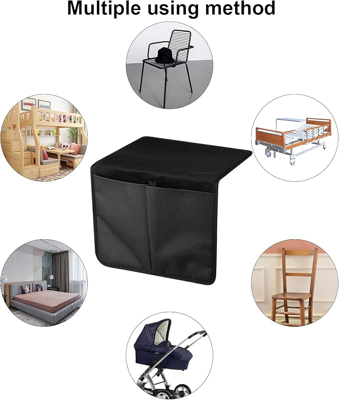 Cosmos Chair Armrest Side Organizer Bedside Caddy Organizer Wheelchair Side - Image 4