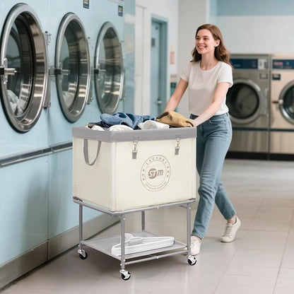 STORAGE MANIAC Rolling Laundry Cart - Image 7