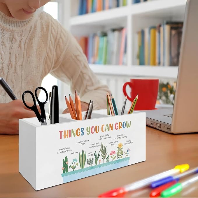 Self Growth Mental Health Pen Pencil Holder Organizer - Image 4