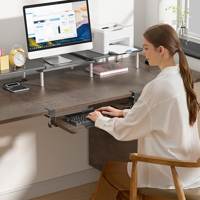 suptek Keyboard Tray Under Desk Pull Out - Image 4