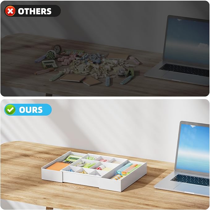 Marbrasse Expandable Desk Drawer Organizer, Desk Organizers and Accessories - Image 9