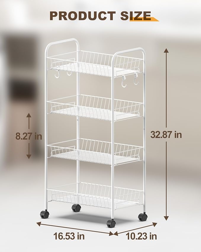 Mythinglogic 4 Tier Rolling Cart - Image 3