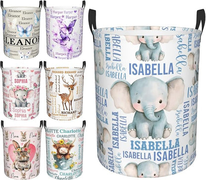 Custom Name Laundry Hamper, Personalized Laundry Baskets by PersonalizedGift