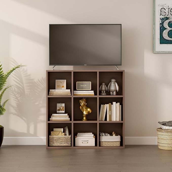 9-Cube Storage Shelf Bookcase - Image 4