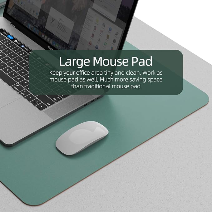 YSAGi Desk Pad, Desk Mat, 31.5" x 15.7" Dual-Sided Laptop Desk Pad Protector - Image 4