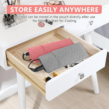 Heat Resistant Hair Tools Organizer Bag Portable Travel Storage Cover Pouch - Image 7