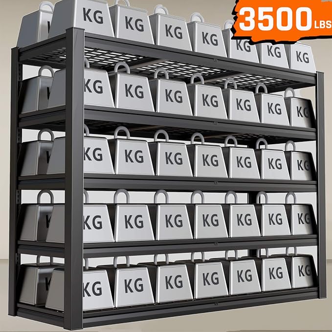 30" D Storage Shelves, 5 Tier Shelving Units Industrial Shelving - Image 3