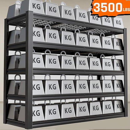 30" D Storage Shelves, 5 Tier Shelving Units Industrial Shelving - Image 3