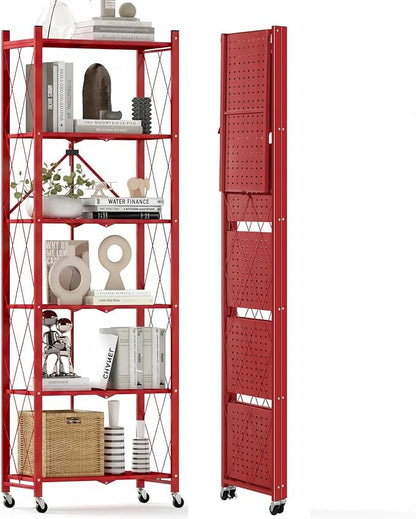 DEANIC 6-Shelf Folding Bookcase by ShowNow
