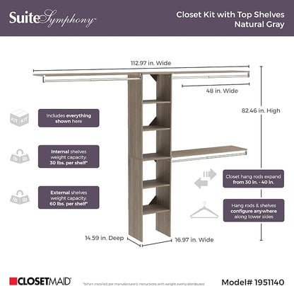 ClosetMaid 1951140 SuiteSymphony 16-Inch Closet Organizer - Image 3