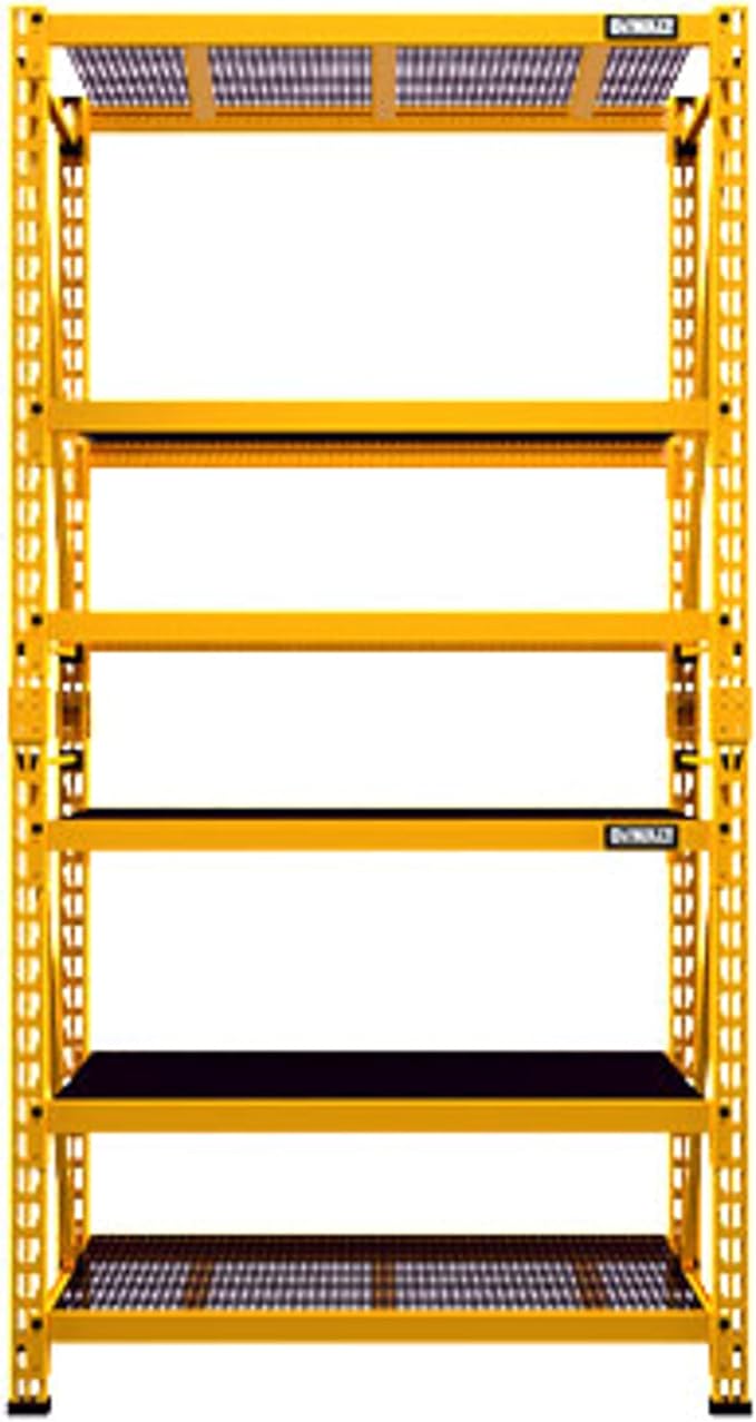 4-FOOT TALL, 3 SHELF STEEL WIRE DECK INDUSTRIAL STORAGE RACK - Image 6