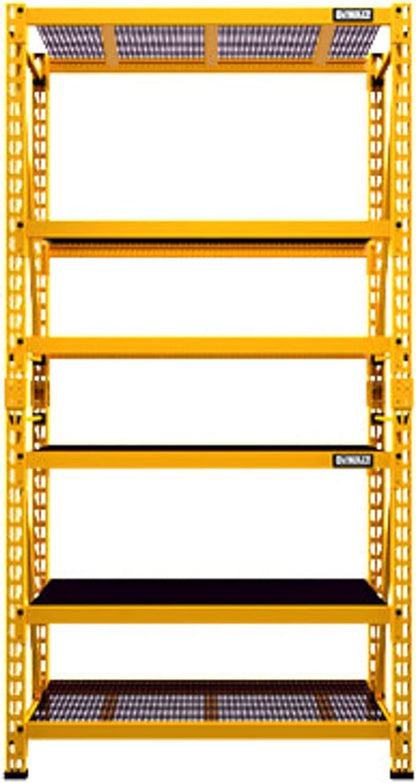 4-FOOT TALL, 3 SHELF STEEL WIRE DECK INDUSTRIAL STORAGE RACK - Image 6
