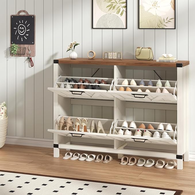 47" Farmhouse Shoe Cabinet - Image 9
