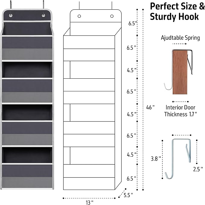 Giraffe Creation Over Door Organizer - Image 2