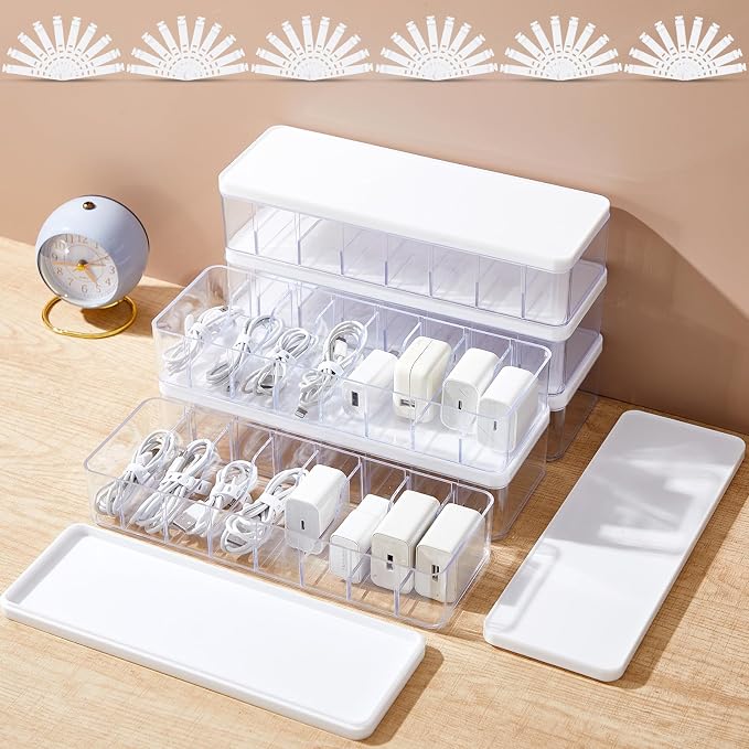 Tatuo 6 Pcs Cable Organizer Box by Tatuo