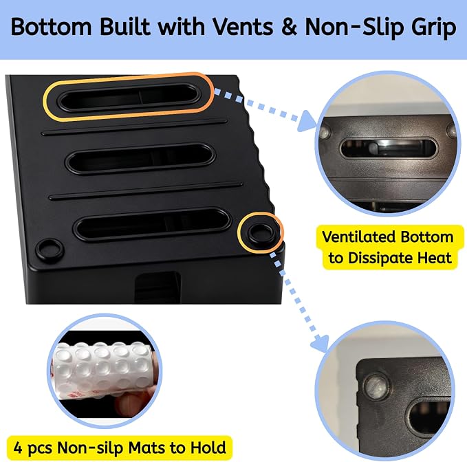 Cable Box - Cable Management Kit, Medium Cord Hider Box to Conceal Power Strip - Image 7
