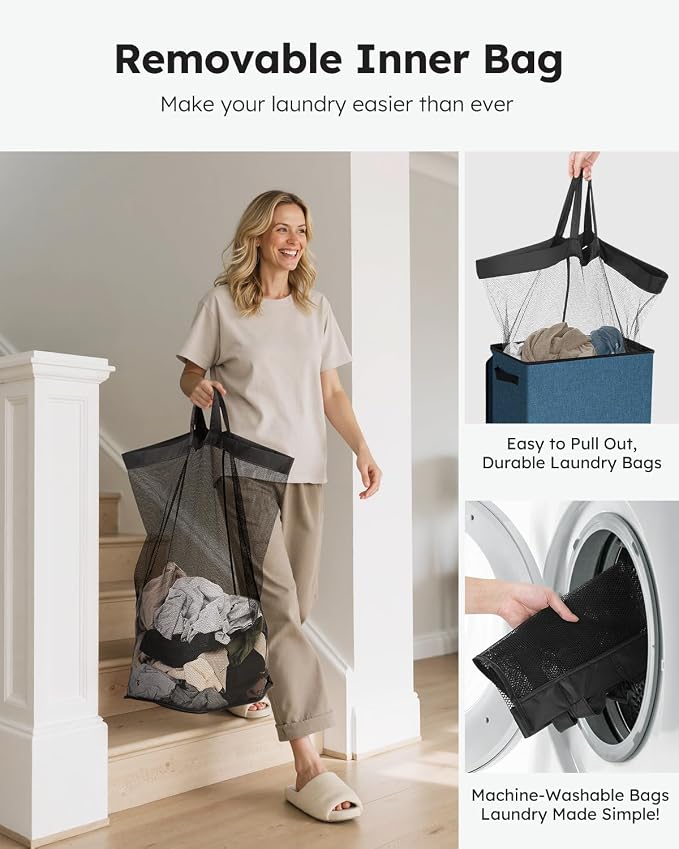 SOLEDI Slim Laundry Hamper - Image 4