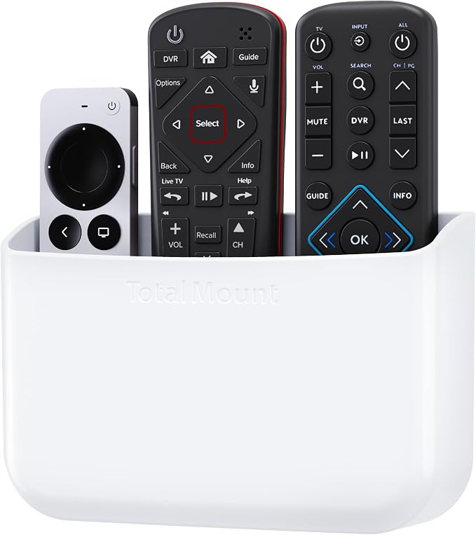 TotalMount Hole-Free Remote Holder – Eliminates Need to Drill Holes in Your Wall by TotalMount
