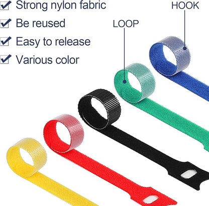 MVYC 120PCS 6 Inch Cable Ties Reusable Multi-Purpose Wire Ties Cord Organizer - Image 3