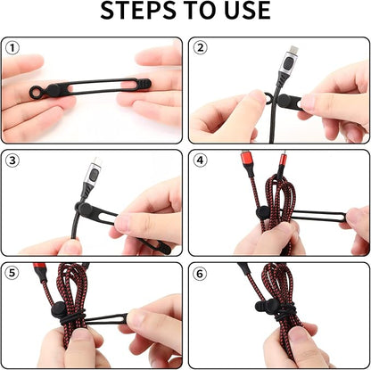 35pcs Silicone Cable Ties, Reusable Cable Management Organizer, Wire - Image 3
