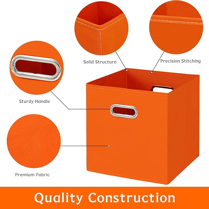 Fabric storage bins Cubes, Fabric Cube Organizer - Image 7