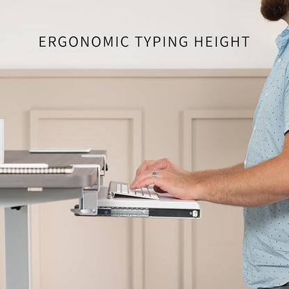 VIVO Small Keyboard Tray, Under Desk Pull Out - Image 3