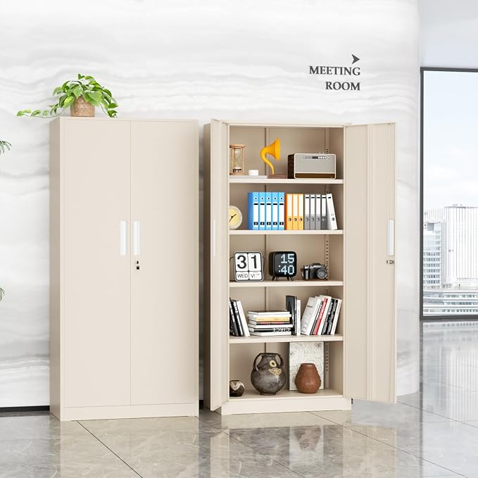 INTERGREAT Tall Metal Storage Cabinet, Utility Cabinets - Image 9