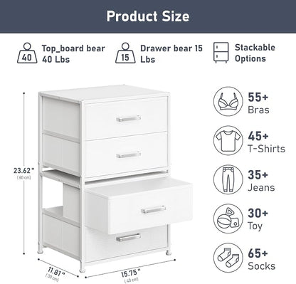 DIMJ Stackable Storage Drawers for Closet Organizers and Storage - Image 2