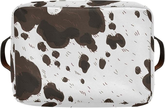 ZAZYXTJ Cow Print Storage Basket - Image 8