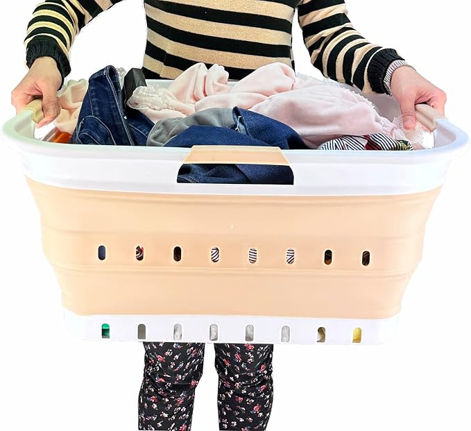 SAMMART 42L Collapsible Plastic Laundry Basket - Image 6