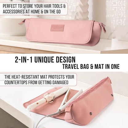 BAREFOOT CARIBOU Hair Tools Travel Bag and Heat Resistant Mat - Image 4