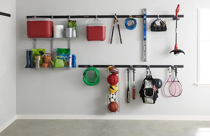 Rubbermaid FastTrack Garage Storage Bike Storage Kit, 3 Piece, All in One Rail - Image 11