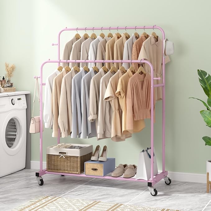 Laiensia Double Rods Garment Rack - Image 5