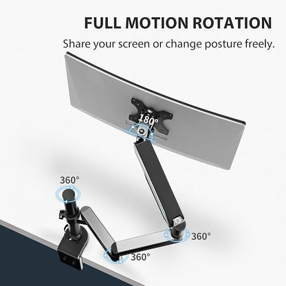 EUREKA ERGONOMIC Single Monitor Desk Mount, Adjustable Gas Spring Monitor Arm - Image 5