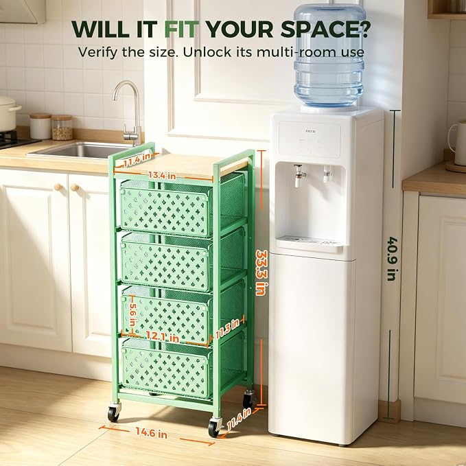 5 Tier Kitchen Storage Cart - Image 7
