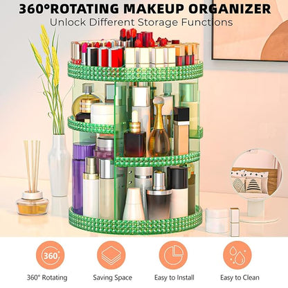 360 Degree Rotating Makeup Organizer, Extra Large Capacity Organizador De - Image 8
