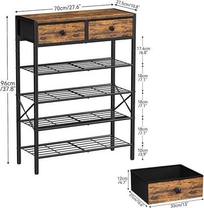 Shoe Rack for Entryway, 5 Tier Shoe Organizer - Image 3
