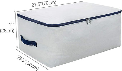 Pack of 2, 100% Natural Canvas Cotton Large Size Storage Bags - Image 2