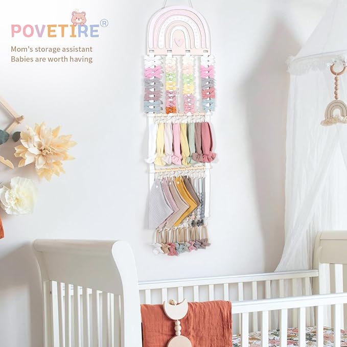 POVETIRE Headband Holder Bow Holder - Image 4