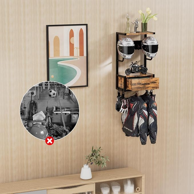 Motorcycle Helmet Holder Wall Mounted, Helmet Holder Wall Mount - Image 9