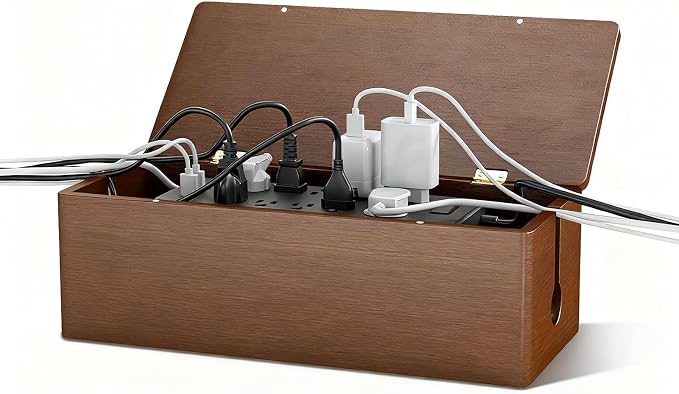 Delamu Cable Management Box Wooden by DELAMU
