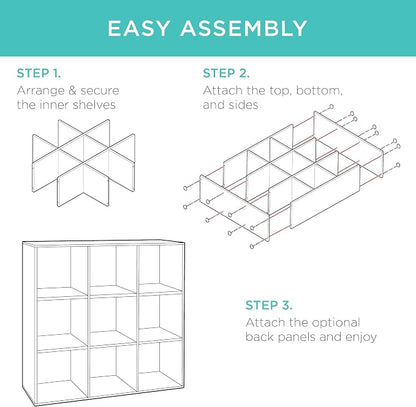 Best Choice Products 9-Cube Storage Organizer, 13.5in Shelf Opening, Display - Image 7