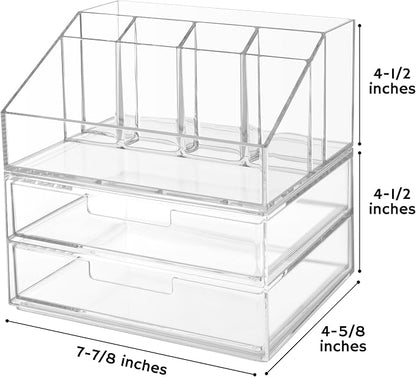 STORi Stackable Desk and Drawer Organizer, 6 Compartment Caddy - Image 2