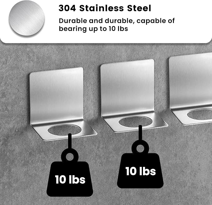 Daily Treasures 304 Stainless Steel Spray Bottle Holder Rack - Image 2